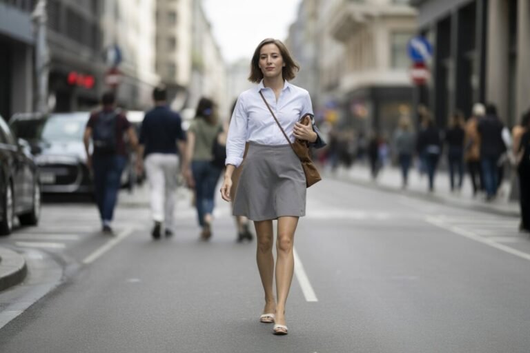 15 Grey Skirt Outfit Ideas That Look Minimal & Chic